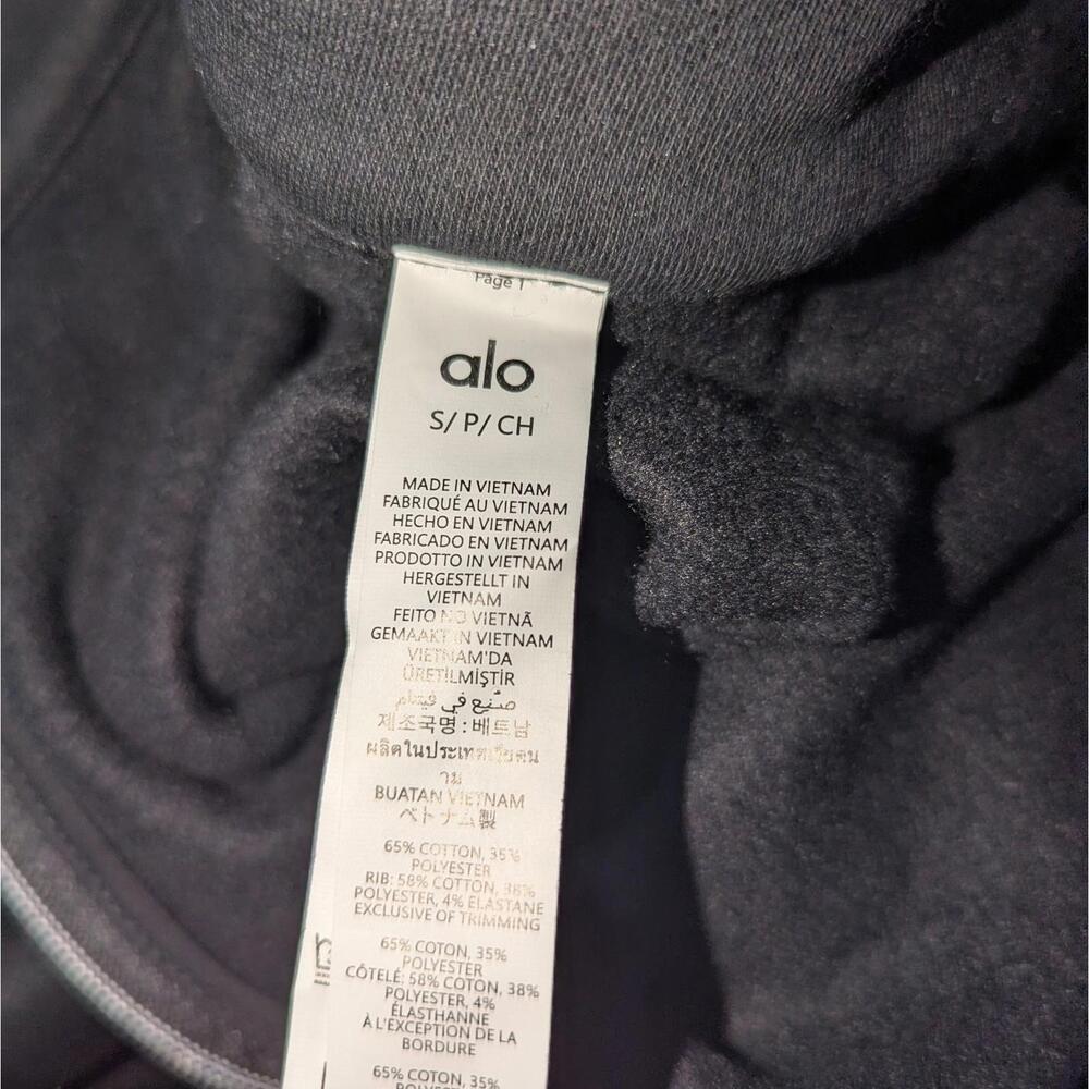 $148 Alo Yoga Accolade 1/4 Zip Pullover Black Size S NWOT Men’s Women's Unisex - Picture 7 of 11